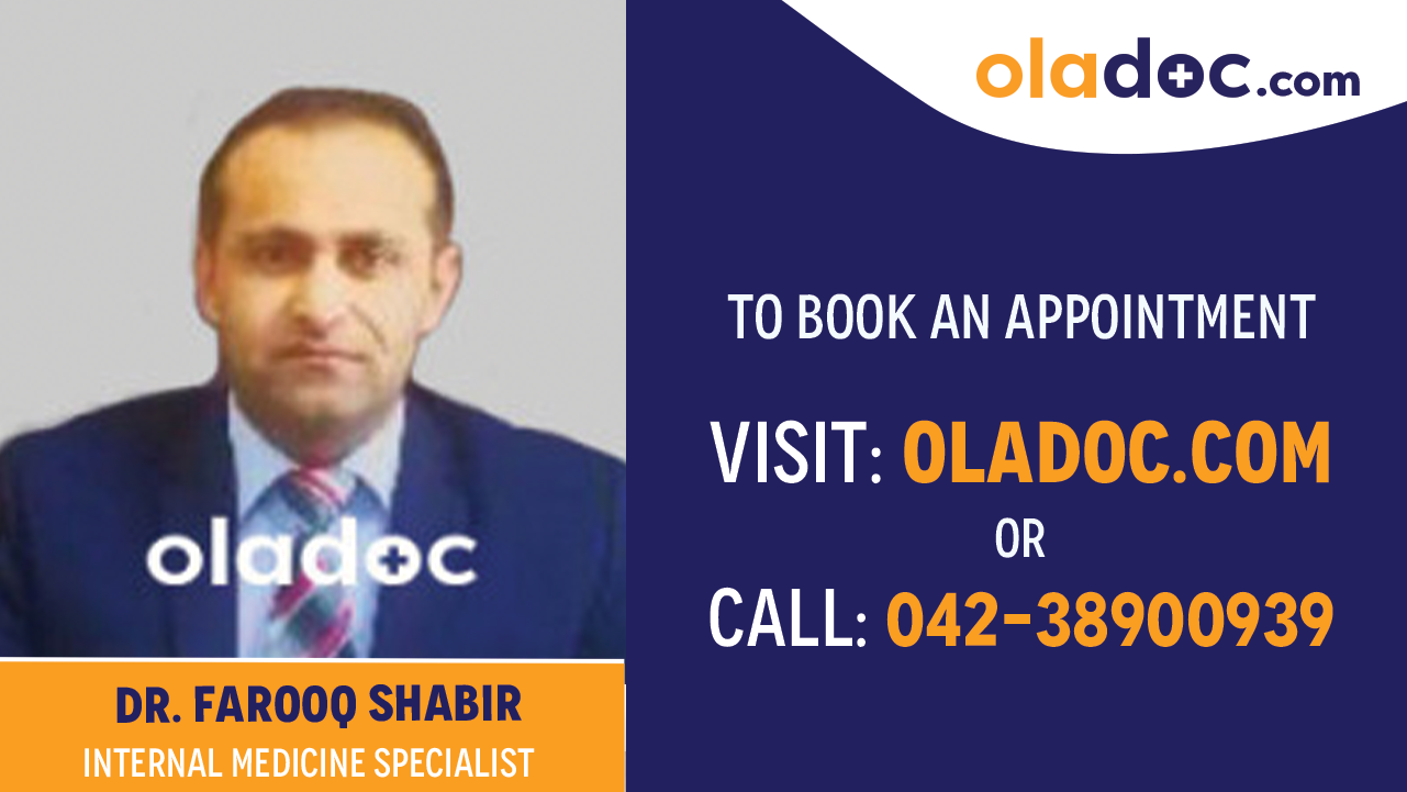 Book appointment with Dr. Muhammad Farooq Shabir-best Internal Medicine Specialist in Multan